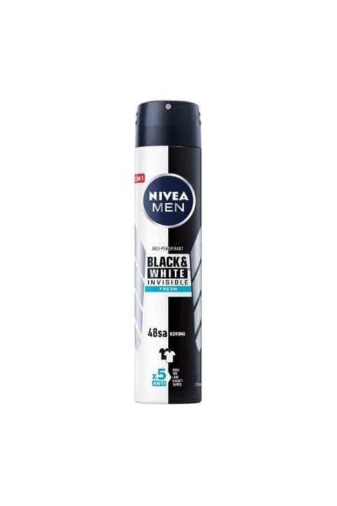 NIVEA Black&White مردانه 200 میلیلیتری دئودورانت اسپری