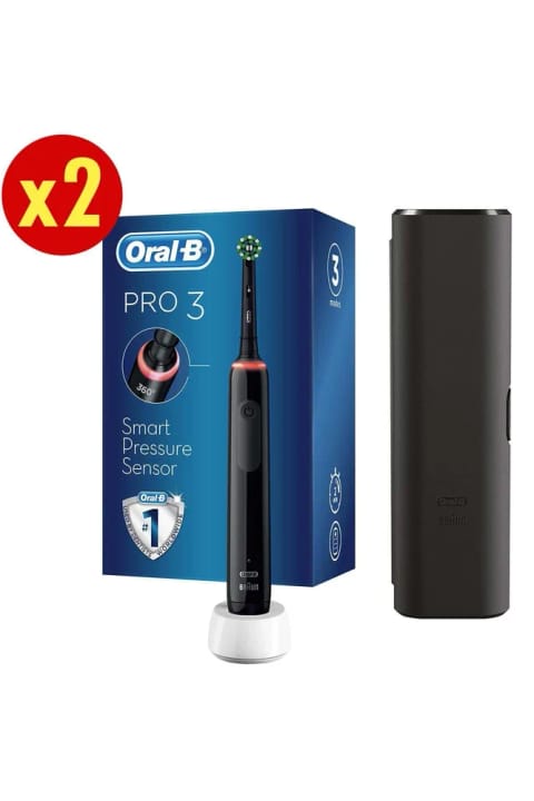 Oral-B Pro 3500 شارژی مسواک برقی مشکی دارای ۲ سری