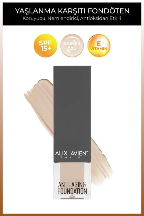 Alix Avien ضد پیری مرطوبکننده با ویتامین SPF15+ فونداسیون - آنتی... — 507 Natural Buf