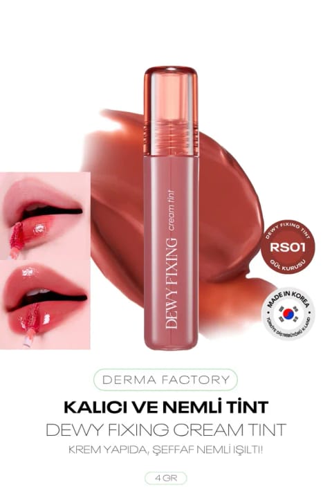 DERMA FACTORY رژ تینت ماندگار و مرطوب Dewy Fixing Tint