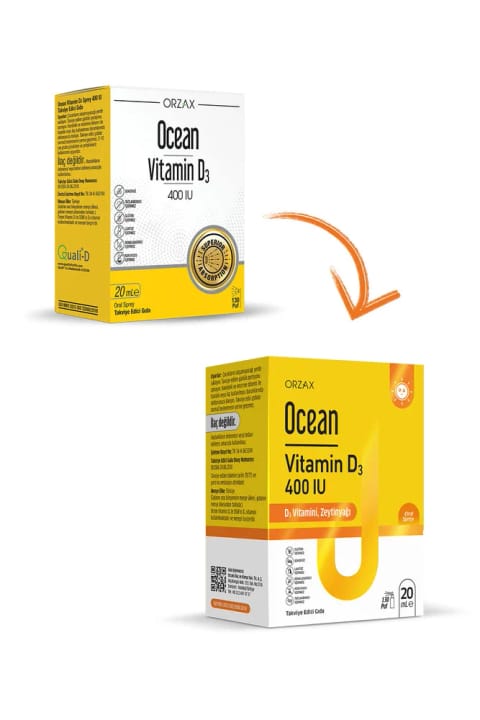 Ocean Vitamin D3 400 IU اسپری 20 میلی‌لیتر