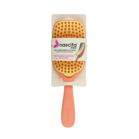برس بازکننده و شانهکشی مو Nascita با قابلیت تمیز کردن آسان نارنجی NASFPRO00068YL