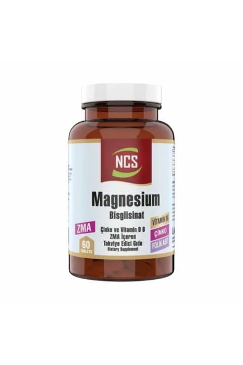 NCS ZMA مگنزیوم بیسگلیسینات روی ویتامین B6 60 عدد