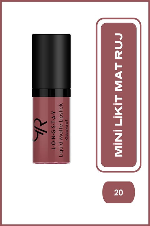 Golden Rose Longstay Liquid Matte Lipstick Mini No: 20 - رژ لب مایع مات بدون پخش