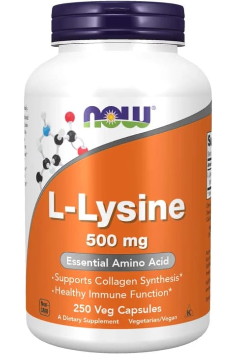 Now Foods L-Lysine 500 mg 250 کپسول گیاهی