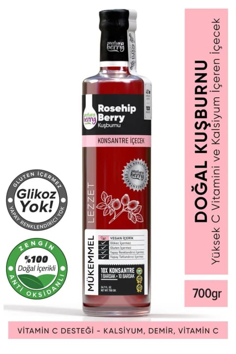 کنسانتره گل نسترن NaturaBerry 700 گرم