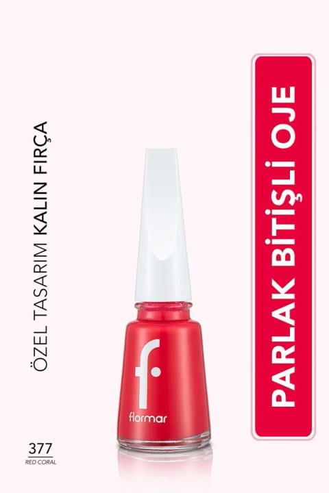 لاک ناخن فلورمار Red Coral FNE-377