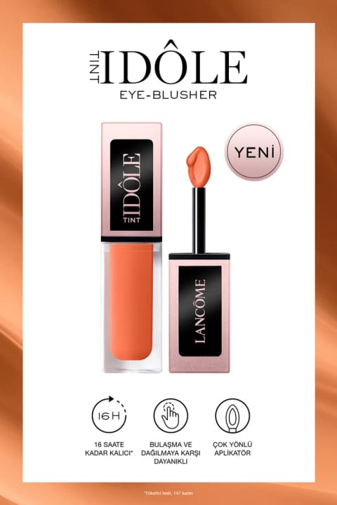 Lancome Idole Tint چندکاره سایه مایع چشم و رژگونه 04 - Sienna