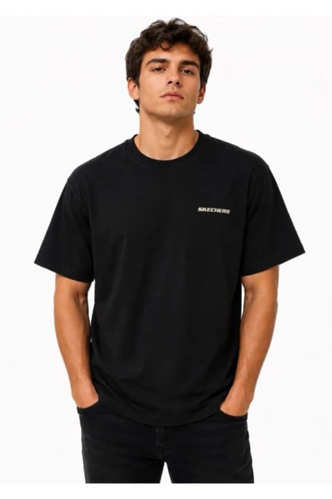تی‌شرت مردانه SKECHERS M Oversize Essential Crewneck Heavy مدل S2620191 مشکی