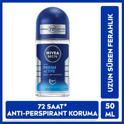 NIVEA Men Fresh Active دئودورانت رولآپ مردانه ۵۰ میلیلیتر
