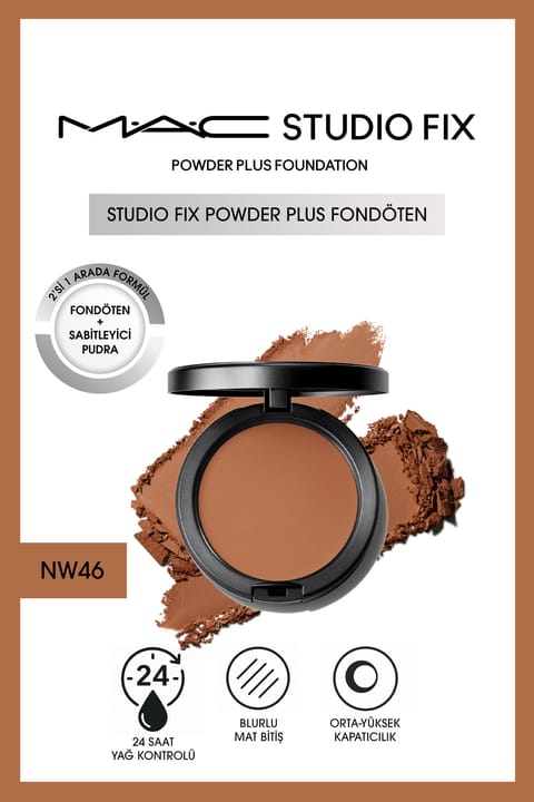 فونداسیون پودری M.A.C Studio Fix Powder Plus - NW46