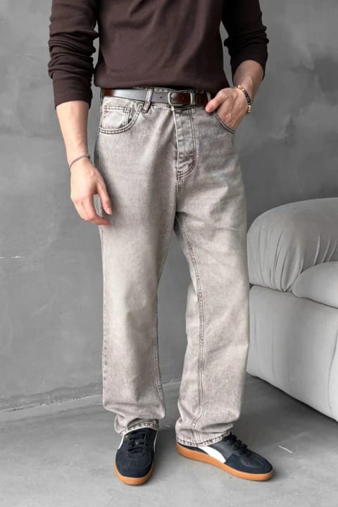 شلوار جین مردانه Regular قهوه‌ای