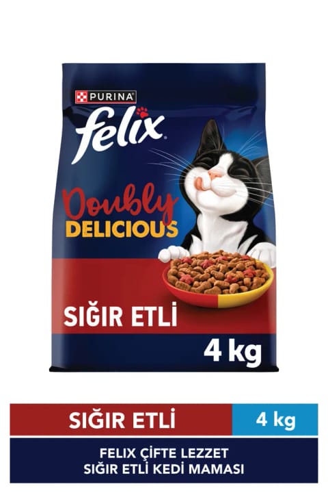 Felix غذای خشک گربه با طعم گوشت گاو 4kg