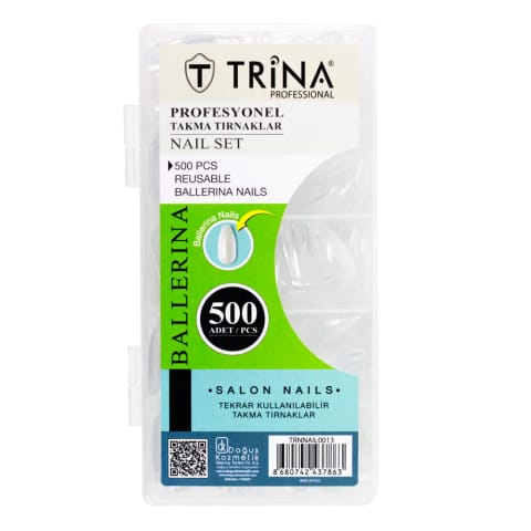 ناخن مصنوعی Trina Ballerina بسته ۵۰۰ عددی TRNNAIL0013