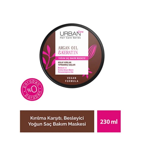 Urban Care ماسک موی ترمیمی آرگان و کراتین ۲۳۰ میلیلیتری