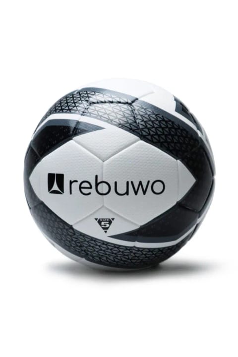 توپ فوتبال Rebuwo مشکی سفید سایز 5 بدون دوخت PU مخصوص مسابقه