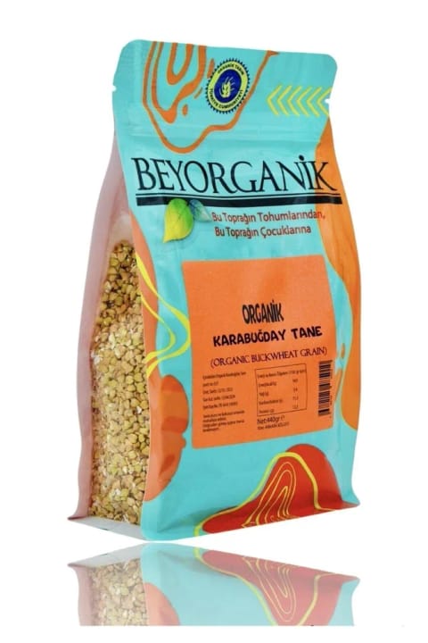 BEYORGANİK Organic Buckwheat Grain 440 gr (با آنالیز سموم و آفلاتوکسین)