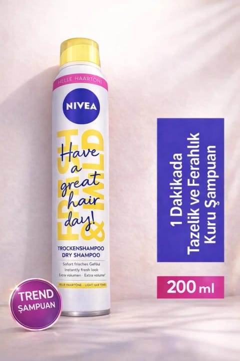 NIVEA شامپوی خشک مخصوص موهای روشن ۲۰۰ میلی‌لیتر