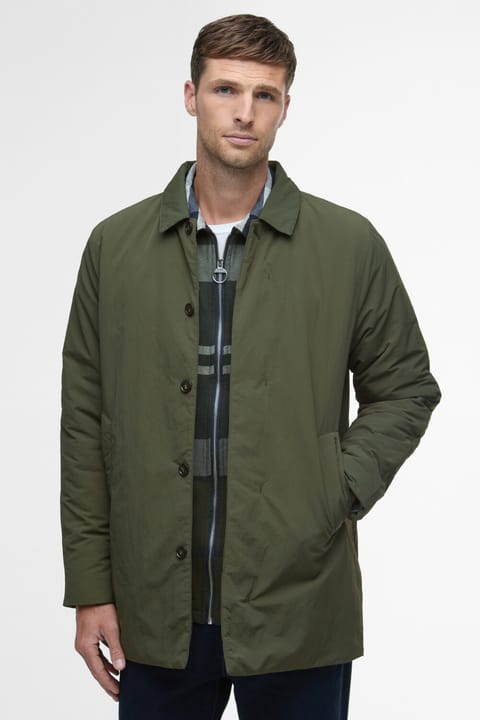 کاپشن ضدآب Barbour مدل Wadded Lorden رنگ زیتونی OL72
