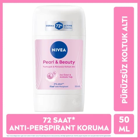 Nivea دئودورانت استیکی زنانه Pearl & Beauty 50 میلی‌لیتری