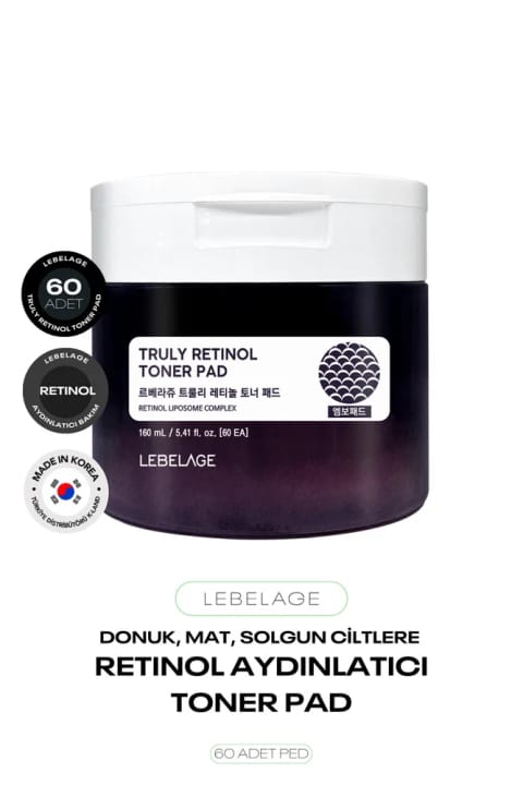 LEBELAGE تونر پد ضد لک حاوی Retinol 60 عددی