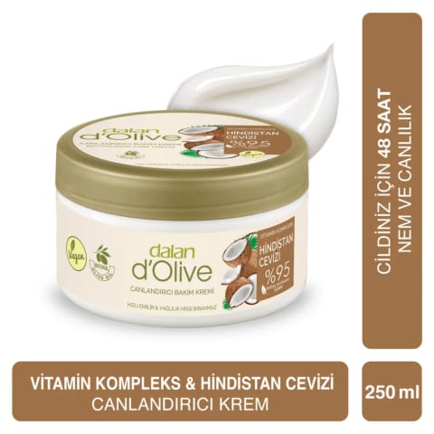 Dalan D'Olive ویتامین کمپلکس کرم نرمکننده نارگیل ۲۵۰ میلیلیتر