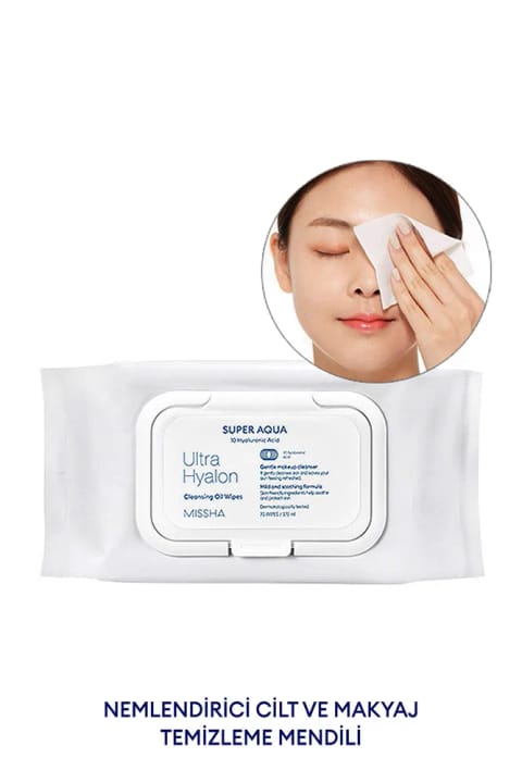 Missha دستمال پاککننده آرایش روغنی با هیالورونیک اسید Super Aqua Ultra