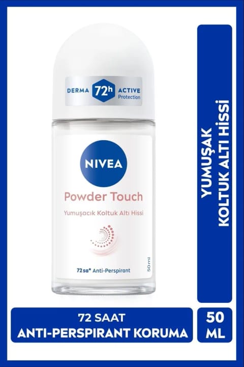 NIVEA دئودورانت رول‌آن زنانه پودر تاچ ۵۰ میلی‌لیتر