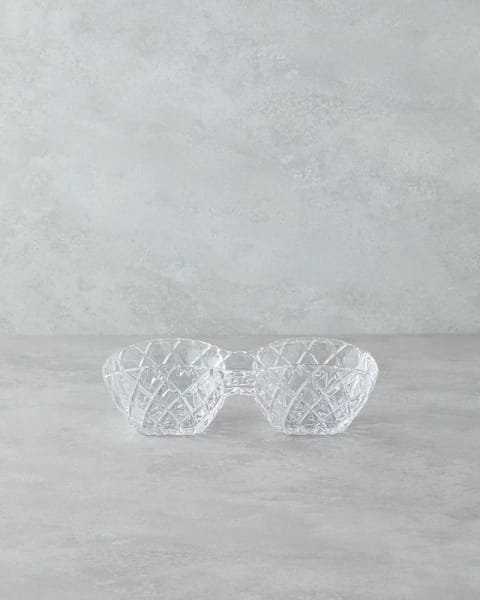 سینی شیشه‌ای Crux 25,5×13×7 سانتی‌متر شفاف