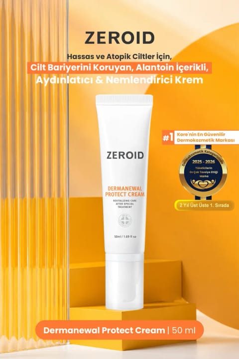 zeroid کرم روشنکننده محافظ سدیم پوست برای پوستهای حساس و آتوپیک