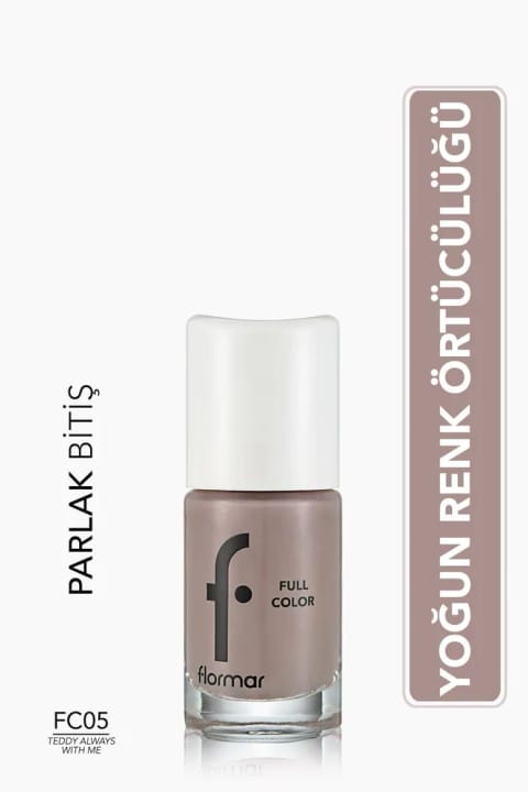 Flormar Intensive Pigmentli Parlak Oje - Full Color Nail Enamel FC05 Teddy Always W