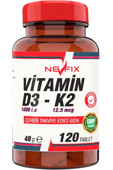 نوفیکس ویتامین D3 و K2 ۱۲۰ عددی
