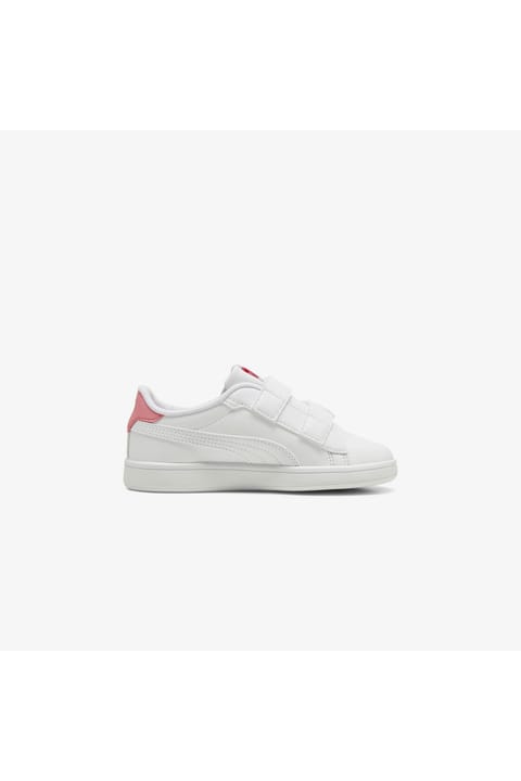 کفش ورزشی پسرانه Puma Smash 3.0 Badges سفید