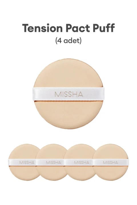 Missha پد اسفنجی پنکک Tension Pact Puff (همراه با پوشش یکنواخت)