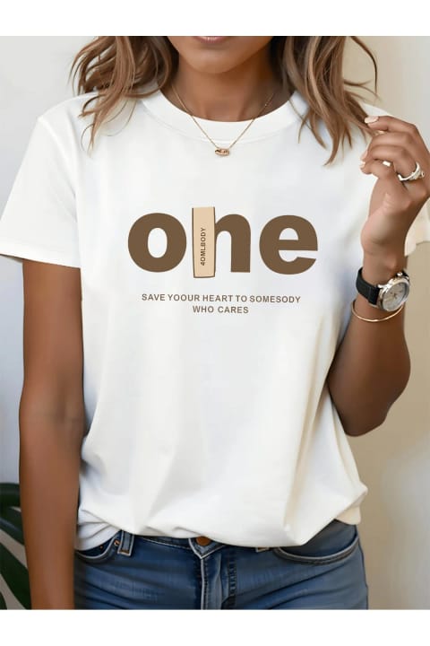 تیشرت طراحی چاپی Unisex One برند uyguntarz