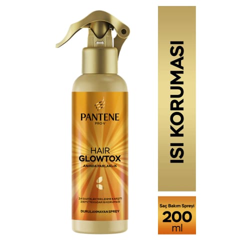 اسپری موی بدون آبکشی Pantene Pro-V Glowtox 200ml