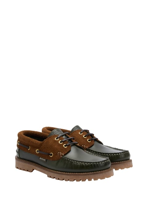 کفش روزمره Barbour Deck OL37 Olive