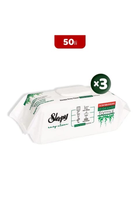 دستمال تمیزکننده سطح Sleepy Easy Clean بسته ۳ عددی ۵۰ تایی