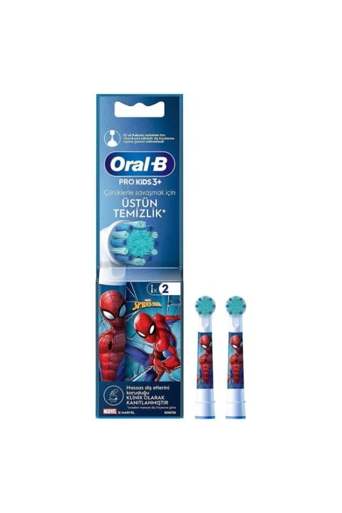 Oral-B شارژی مسواک سر یدکی اسپایدرمن ۲ عددی