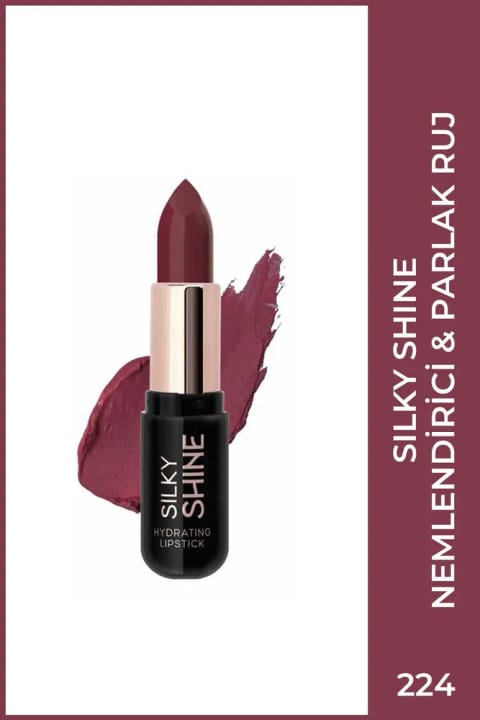 Golden Rose رژ لب مرطوبکننده Silk Shine شماره 224