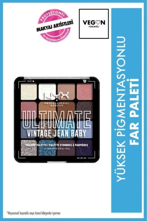 پالت سایه چشم NYX Professional Makeup Ultimate - Vintage Jean Baby