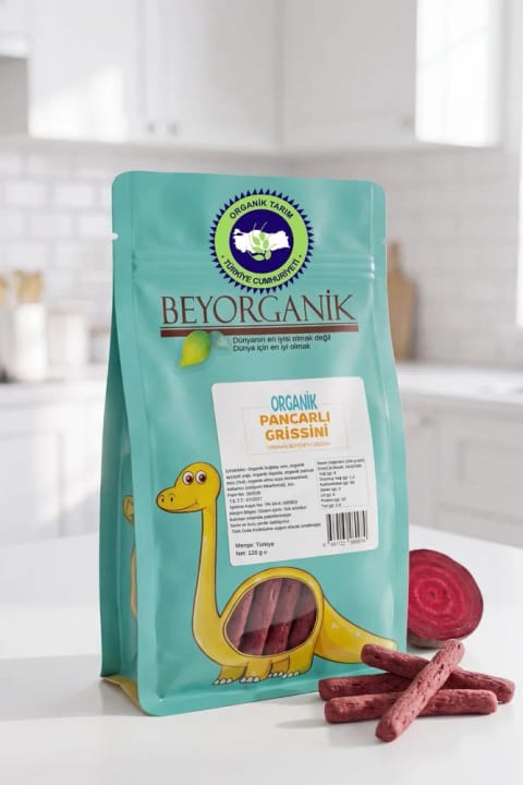 BEYORGANİK Organic Beetroot Grissini 120gr