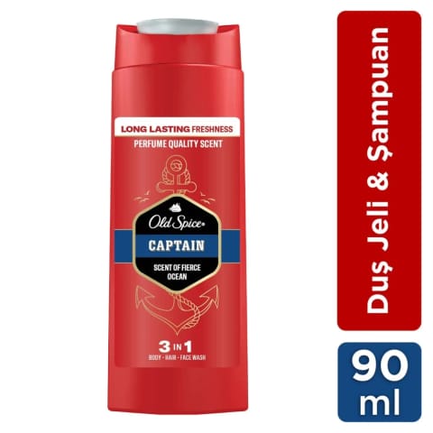 Old Spice Captain شامپو بدن ۳ در ۱ حجم ۹۰ میلیلیتر