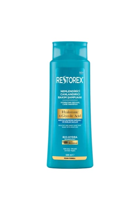 شامپوی مرطوب‌کننده و احیاکننده Restorex با Hyaluronic & Glycolic Acid 50...