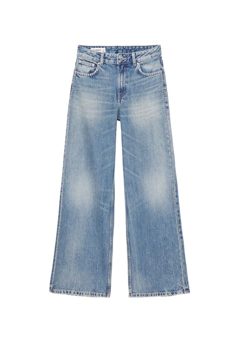 شلوار جین استریت با جزئیات پرچ