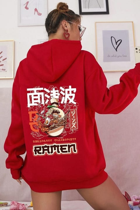 سویشرت یونیسکس چاپ Ramen uyguntarz