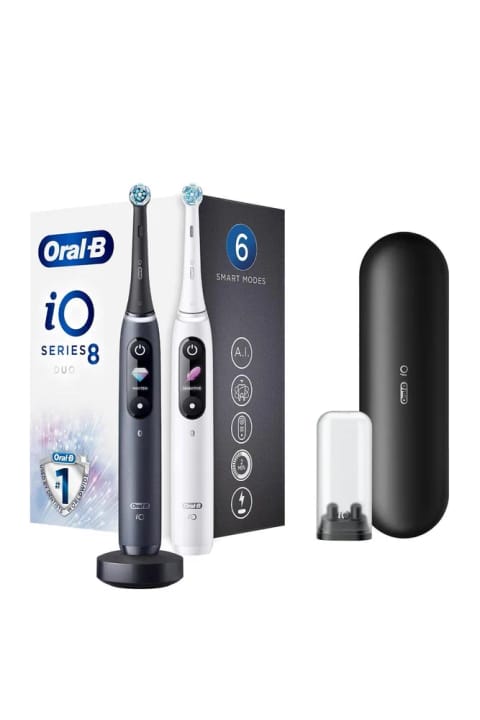 Oral-B مسواک برقی شارژی با هوش مصنوعی، مشکی، با شارژر سریع