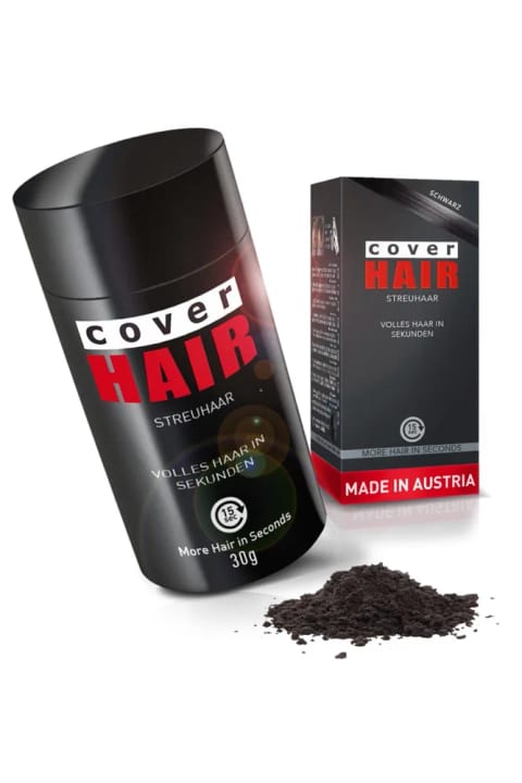 Cover Hair پودر پرپشتکنندهٔ مو مشکی ۳۰ گرم
