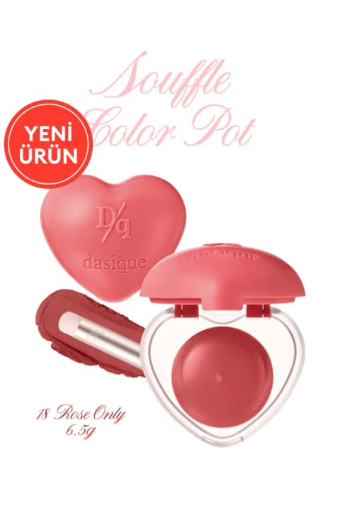 dasique رژ و سرخابه سافل با بافت فومی، رنگدانه بالا و پایانی مخملی — 18 Rose Only