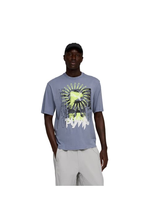 تی‌شرت مردانه Puma Graphic طوسی مدل روزمره 63444265